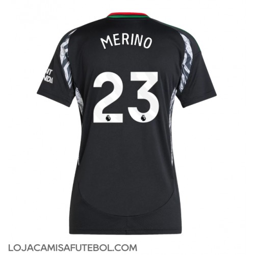 Camisa de Futebol Arsenal Mikel Merino #23 Equipamento Secundário Mulheres 2024-25 Manga Curta